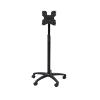 ZTHYSHXA Monitor-Arm Floor-Standing Monitor Mount Stand 43.3 inch high Single Monitor Stand Mobile cart 14"-32" Monitor Stand Mount with 5 Rollers, Hold up to 44lbs Monitor Holder Support view 1