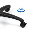 ZTHYSHXA Monitor-Arm Floor-Standing Monitor Mount Stand 43.3 inch high Single Monitor Stand Mobile cart 14"-32" Monitor Stand Mount with 5 Rollers, Hold up to 44lbs Monitor Holder Support view 4