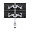 Monitor-Arm Quad Screen Monitor Stand Mount 15"-27" Monitor Desk Mount Stand with Robotic Arm Height Adjustable Monitor Arm Mount, Each Arm Holds Up to 22 Lbs Monitor Holder Support view 1