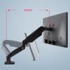 ZTHYSHXA Monitor-Arm Desktop Monitor Mount Arm, Gas Spring Adjustable Monitor Stand for 13-27" Flat Screens, with C-Clamp and Desk Hole Mount, Holds up to 19.8lbs Monitor Holder Support view 3