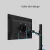 Monitor-Arm 17"-32" Aluminum Alloy Single Monitor Stand Adjustable Column Monitor Desk Mount Monitor Stand Mount with Clamp Grommet Kit, Holds Up to 17.6 Lbs Monitor Holder Support(Size:C) view 3