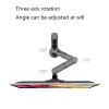 Monitor-Arm 17"-32" Aluminum Alloy Single Monitor Stand Adjustable Column Monitor Desk Mount Monitor Stand Mount with Clamp Grommet Kit, Holds Up to 17.6 Lbs Monitor Holder Support(Size:C) view 4