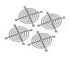 50Pieces 80mm Metal Wire Finger Protector Guard PC DC Fan Grill Finger Protector for PC Case Laptop Cooling Fan view 1
