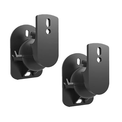 AJIEKJDSN Sound Stands Speaker Wall Bracket 180Rotating Speaker Mounting Frame Large Surround Speaker Frame Bearing 30kg (Pair) Universal Shelf Audio Stand(Color:Black)