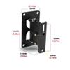 AJIEKJDSN Sound Stands Audio Bracket Speaker Wall Mount Media Equipment Bracket Speaker Bracket Rotatable Steel Frame Load-Bearing 40kg Black Pair Audio Stand view 2