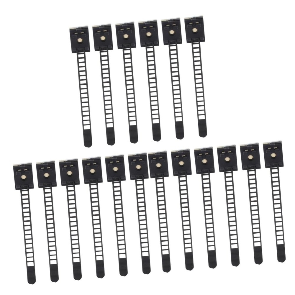 DOITOOL 150pcs Cable Management Straps for Home Office Self-Adhesive Cable Clips Wire Cord Holder Adhesive Ties Compact Cord Organizer