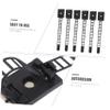DOITOOL 150pcs Cable Management Straps for Home Office Self-Adhesive Cable Clips Wire Cord Holder Adhesive Ties Compact Cord Organizer view 3