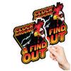 Cluck Around and Find Out 2 Pack Funny Rooster Permanent Sticker 0236 Vinyl Stickers, Laptop Decal, Water Bottle Sticker, Car Decal, Skateboard Stickers, Funny Stickers view 1