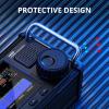 Xiegu X6200 HF Radio Transceiver, Portable HF/50MHz/WFM/AIR Receiver with RF Direct Sampling System, 3200mAh Replaceable Battery, 4" LCD Screen, Supports SSB/CW/AM/NFM/DIGI/WFM Modulations view 4