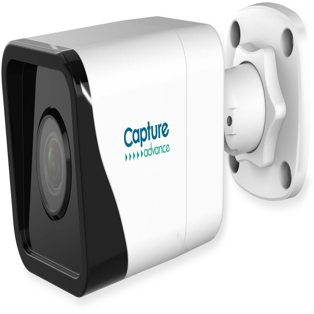 Capture Advance R2-5MPFXBUL 5MP WDR IR Bullet IP Camera, White; True WDR; 1/2.8" Progressive Scan CMOS; Built-in MicroSD Slot, Up to 256GB; 2.8mm Lens; 2560 x 1920 Max Resolution; Advanced Analytics