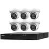 Capture Advance R2-IP8CFCLK Kit, 7-Piece, Includes (1) 8-Channel 8 PoE Full-Color NVR and (6) 4MP Six Full-Color Turret Cameras with Built-in Mic, NDAA Compliant view 1
