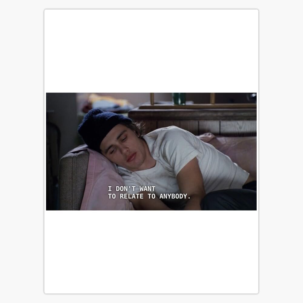 Computer Window Decals Leyland Designs James Franco in Freaks and Geeks Bumper Sticker Window ...