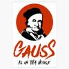 Leyland Designs Gauss is in tha House: Gangsta Mathematician Black and red Bumper Sticker Window Water Bottle Decal 5"" view 1