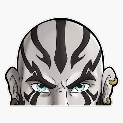 Leyland Designs Grog Strongjaw Peeper Bumper Sticker Window Water Bottle Decal 5""