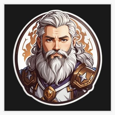 Leyland Designs Noble Paladin Paragon, DND Paladin Bumper Sticker Window Water Bottle Decal 5""