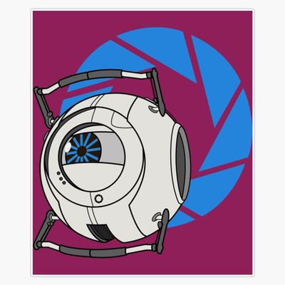 Leyland Designs Wheatley! - Portal 2 Bumper Sticker Window Water Bottle Decal 5""