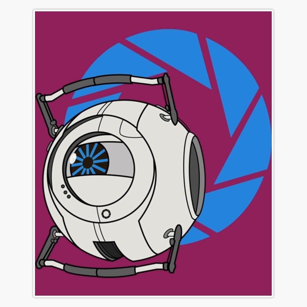 Leyland Designs Wheatley! - Portal 2 Bumper Sticker Window Water Bottle Decal 5""
