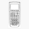 TI Calculator - Black Bumper Sticker Window Water Bottle Decal 5"