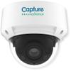 Capture Advance R2-5MPDMTRZ 5MP WDR IR Dome IP Camera, White; 1/2.8" Progressive Scan CMOS; Motorized Focus; 12VDC/PoE; Metal Casing; IR Distance Up to 131 feet; True WDR; IP67/IK10; 5X Optical Zoom view 1