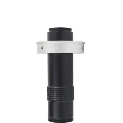 ZTBH Microscope Accessories Kit Adjustable 180X 120X 300X 200X 130X Zoom C Mount Lens 0.7X~4.5X Magnification 25mm for HDMI USB Industry Video Microscope Camera Microscope Slides(Color:120X)