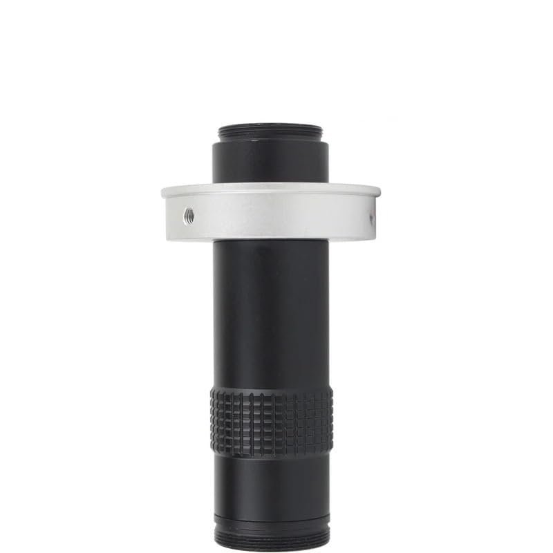 ZTBH Microscope Accessories Kit Adjustable 180X 120X 300X 200X 130X Zoom C Mount Lens 0.7X~4.5X Magnification 25mm for HDMI USB Industry Video Microscope Camera Microscope Slides(Color:120X)