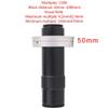 ZTBH Microscope Accessories Kit Adjustable 180X 120X 300X 200X 130X Zoom C Mount Lens 0.7X~4.5X Magnification 25mm for HDMI USB Industry Video Microscope Camera Microscope Slides(Color:120X) view 2