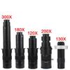 ZTBH Microscope Accessories Kit Adjustable 180X 120X 300X 200X 130X Zoom C Mount Lens 0.7X~4.5X Magnification 25mm for HDMI USB Industry Video Microscope Camera Microscope Slides(Color:120X) view 3