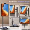 Cozyla Mate 32 Inch Mobile Portable TV Stand on Wheels Support Google Store Full Swivel Rotation Portable Touch Screen Monitor Built-in Battery Smart Rolling Tablet TV 4K Camera Remote Control Black view 4