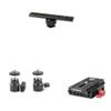 CAMVATE Standard NATO Safety Rail + 1/4"-20 Mini Ball Head + Quick Release Base Plate view 1