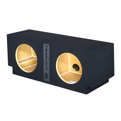 DirectNine Basics 8"" Dual Sealed Sub Box Chevy Camaro 2016-2024 Subwoofer Enclosure Ground Shaker Speaker Box
