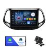 2+32G Android 12 Double Din Car Stereo for Jeep Compass 2 MP 2017-2019 with 10.1 Inch Touchscreen Radio Built-in Wireless Carplay/Android Auto/GPS/Bluetooth/FM/AUX-in/SWC/Backup Camera view 1