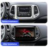 2+32G Android 12 Double Din Car Stereo for Jeep Compass 2 MP 2017-2019 with 10.1 Inch Touchscreen Radio Built-in Wireless Carplay/Android Auto/GPS/Bluetooth/FM/AUX-in/SWC/Backup Camera view 3