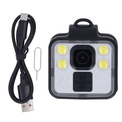 Enlybee Wearable Body Camera with Night Vision, IP65 Waterproof, Multifunctional with LED for Outdoor Activities, 32GB Memory Support