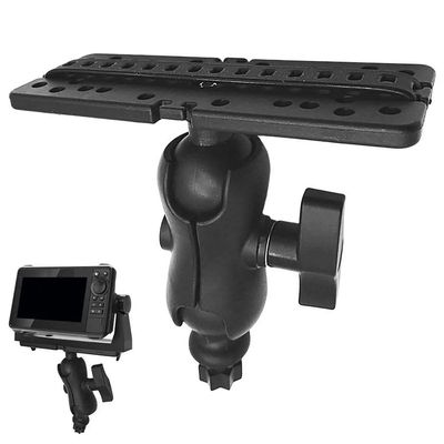 Fish Finder Mounting Plate Universal Mounting Plate Fish Stand Base Universal 360 Degree Swivel Mounting Plate for Kayak Boats &