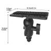 Fish Finder Mounting Plate Universal Mounting Plate Fish Stand Base Universal 360 Degree Swivel Mounting Plate for Kayak Boats & view 3