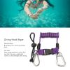 HUAOSN Diving Reef Hook, Diving Stainless Steel Single Hook, Diving Anti Lost Hook Sptoroid Rope for Underwater Expedition Photography(Color 1) view 3