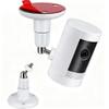 1 Pack Adhesive Ring Camera Mount Stick Up Mount Holder Compatible with Outdoor Security 360 Adjustable Security Mounting Bracket Camera Not Included (White) view 1