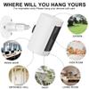 1 Pack Adhesive Ring Camera Mount Stick Up Mount Holder Compatible with Outdoor Security 360 Adjustable Security Mounting Bracket Camera Not Included (White) view 2