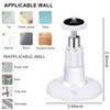 1 Pack Adhesive Ring Camera Mount Stick Up Mount Holder Compatible with Outdoor Security 360 Adjustable Security Mounting Bracket Camera Not Included (White) view 3