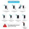 1 Pack Adhesive Ring Camera Mount Stick Up Mount Holder Compatible with Outdoor Security 360 Adjustable Security Mounting Bracket Camera Not Included (White) view 4
