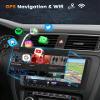 16EQ 2G 64G Car Stereo for VW Volkswagen Passat Jetta Golf Beetle Radio with 9inch 1080P IPS Touchscreen,Wireless Carplay Android Auto,Mirror Link,GPS,WiFi,Bluetooth,RDS FM Radio,Backup Camera + MIC view 4