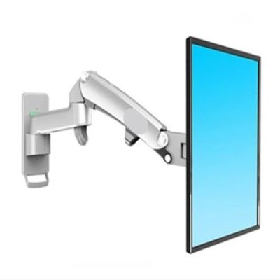 AVXANKTG F150 Aluminum Alloy 360 Degree 17"-27" Monitor Stand Gas Spring arm LED LCD TV Wall-Mounted Load Bearing 2-7 kg(Color:Silver Grey)