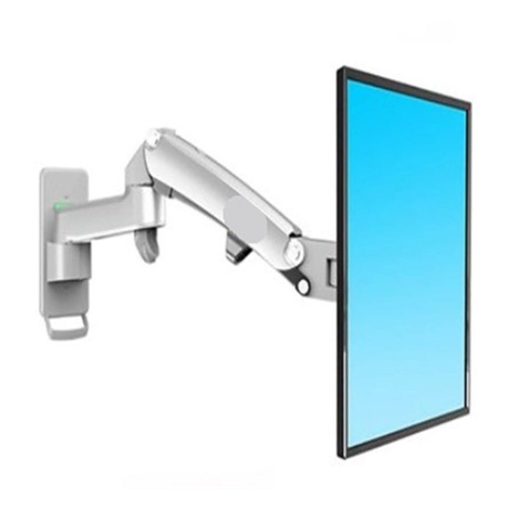 AVXANKTG F150 Aluminum Alloy 360 Degree 17"-27" Monitor Stand Gas Spring arm LED LCD TV Wall-Mounted Load Bearing 2-7 kg(Color:Silver Grey)