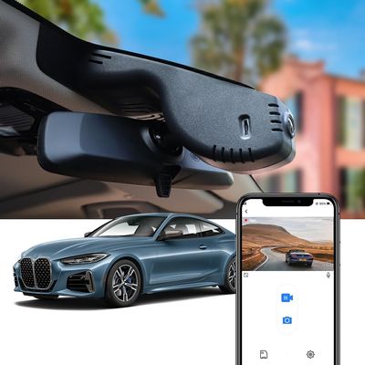 Fitcamx 4K Dash Cam Suitable for BMW 4 Series M4 2020-2024 430i 440i M440i Xdrive G22 G23 G26 G82 G83 (HD2-6308), OEM Style, 2160P UHD Video, WiFi&APP, Loop Recording, G-Sensor, Plug&Play, 64GB Card