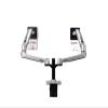 JFUDJKLI XSJ8012-2S Full Motion 17-32 Inch Dual Monitor Stand Mounted Mechanical Spring Arm Aluminum Monitor Stand Each Arm Bears 10kg(Color:Dual arm Silver Grey) view 1