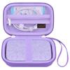 Canboc Carrying Case for HP Sprocket 2x3 Instant Smartphone Photo Printer, Kodak Step Wireless Mobile Photo Printer, Zipper Mesh Bag fits Photo Paper Cable, Purple view 1