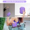 Canboc Carrying Case for HP Sprocket 2x3 Instant Smartphone Photo Printer, Kodak Step Wireless Mobile Photo Printer, Zipper Mesh Bag fits Photo Paper Cable, Purple view 3