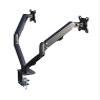 AVXANKTG G08-24 Dual Monitor Desktop Mounting Bracket for 13 to 27-inch LCD Screens Rotation and Tilt Adjustment Two-Arm Desktop Stand view 1