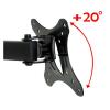 JFUDJKLI Fully Dynamic 10-26 inch LCD LED Monitor Stand TV Wall-Mounted Swivel tilt Stand Swing arm VESA 50/75/100 mm Load Capacity 10 kg view 2