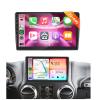 Radio for Jeep Wrangler JK 2007-2016 Compass Grand Dodge Ram Car Stereo with Wireless Carplay HiFi 10.1inch 1080P HD Touchscreen Android Auto Bluetooth GPS 28UIs FM/RDS SWC Backup Camera view 1